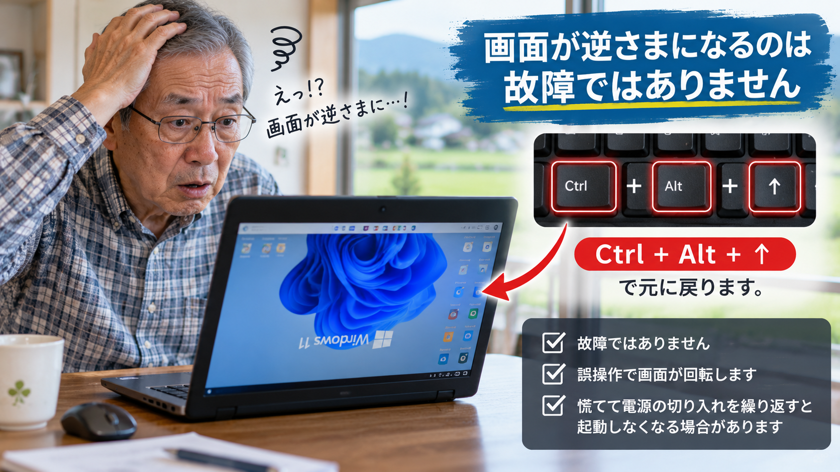画面回転