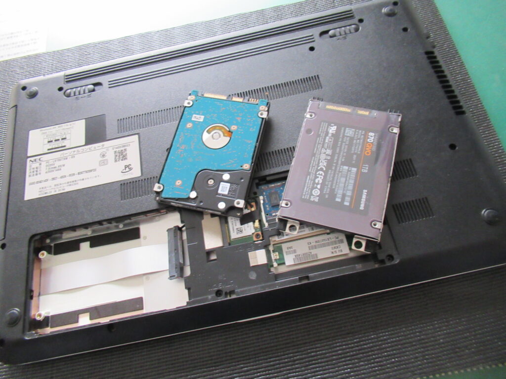 SSD交換作業