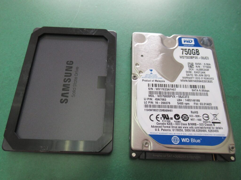 HDDとSSDその２