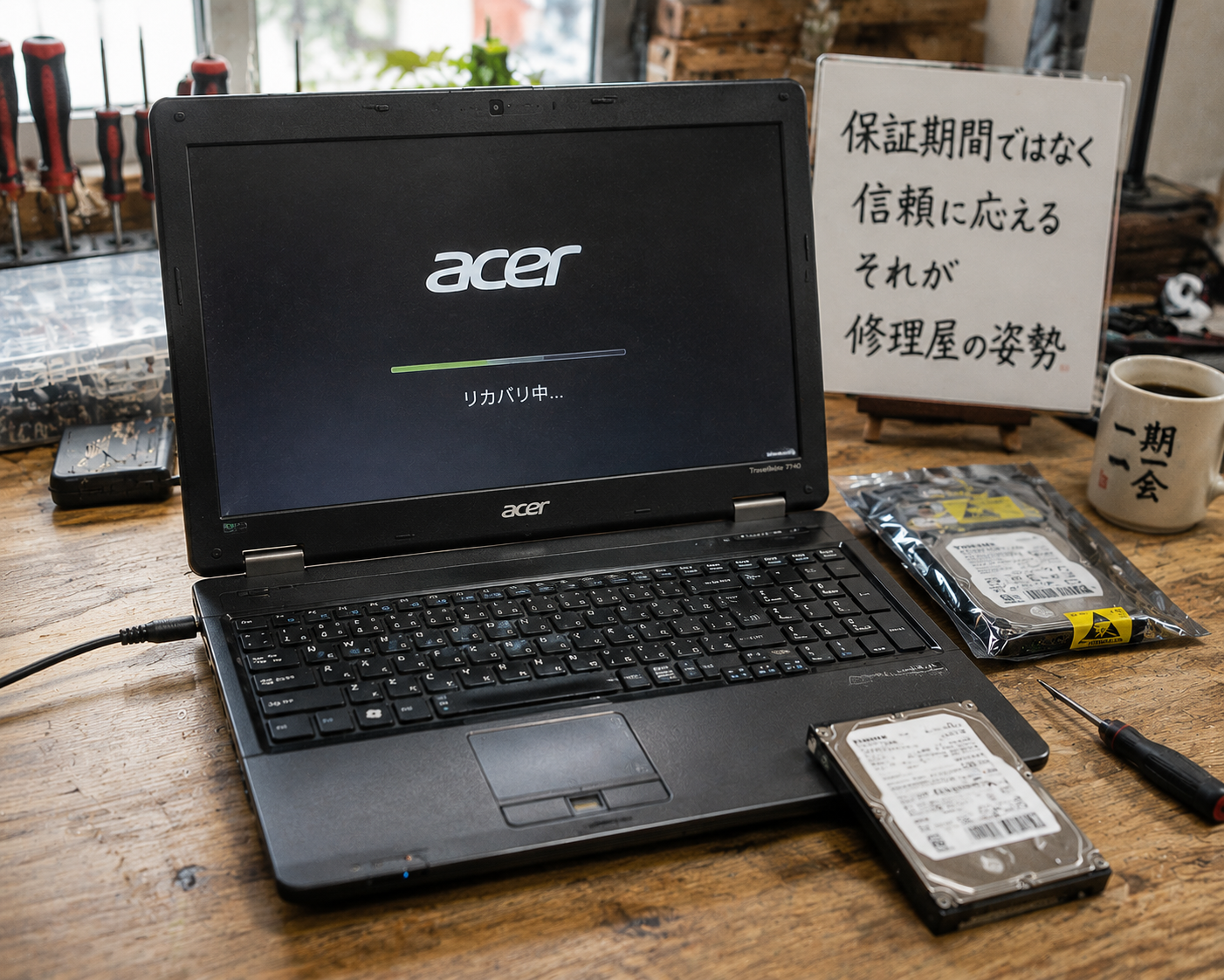 修理屋の姿勢