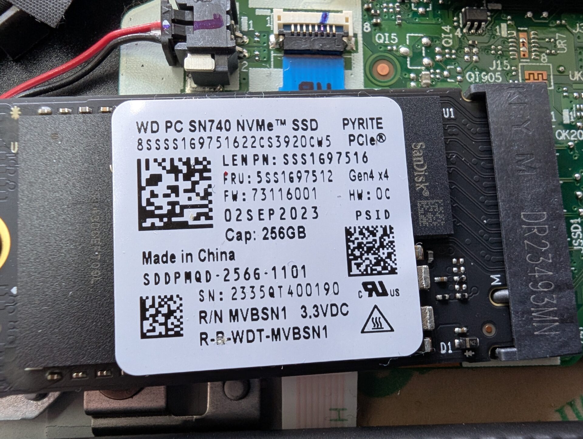 SSDはWD製